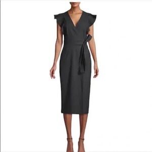 ALC Walker Black Sleeveless Wrap Maxi Dress